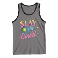 Slay The Court Queen Tank Top Witty Tennis Player Gift For Girls - Wonder Print Shop
