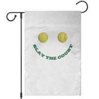 Slay The Court Tennis Girl Garden Flag Funny Tennis Player Gift - Wonder Print Shop