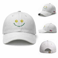 Slay The Court Tennis Girl Baseball Cap Funny Tennis Player Gift