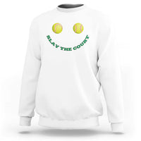 Slay The Court Tennis Girl Sweatshirt Funny Tennis Player Gift - Wonder Print Shop