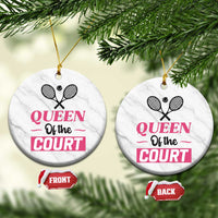 Queen Of The Court Ceramic Ornament Funny Tennis Girl Gift - Wonder Print Shop