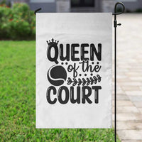 Funny Tennis Lover Gift Garden Flag Queen Of The Court - Wonder Print Shop