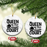 Funny Tennis Lover Gift Ceramic Ornament Queen Of The Court - Wonder Print Shop
