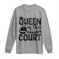 Funny Tennis Lover Gift Long Sleeve Shirt Queen Of The Court - Wonder Print Shop