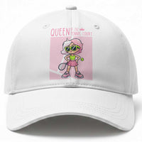 Queen Of The Court Baseball Cap Funny Tennis Player Gift For Women