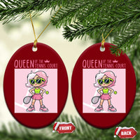 Queen Of The Court Ceramic Ornament Funny Tennis Player Gift For Women - Wonder Print Shop