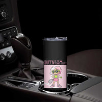 Queen Of The Court Skinny Tumbler Funny Tennis Player Gift For Women - Wonder Print Shop