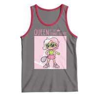 Queen Of The Court Tank Top Funny Tennis Player Gift For Women - Wonder Print Shop