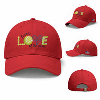 For The Love Of The Game Baseball Cap Inspirational Tennis Gift