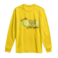 For The Love Of The Game Long Sleeve Shirt Inspirational Tennis Gift - Wonder Print Shop