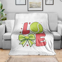 Love With A Tennis Ball Throw Blanket Valentines Day Gift - Wonder Print Shop