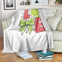 Love With A Tennis Ball Throw Blanket Valentines Day Gift - Wonder Print Shop