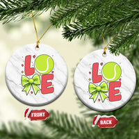 Love With A Tennis Ball Ceramic Ornament Valentines Day Gift - Wonder Print Shop