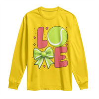Love With A Tennis Ball Long Sleeve Shirt Valentines Day Gift - Wonder Print Shop