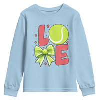 Love With A Tennis Ball Youth Sweatshirt Valentines Day Gift - Wonder Print Shop