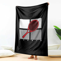 Tennis Obsession Throw Blanket Vintage Sports Lover Gift - Wonder Print Shop
