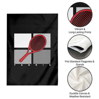 Tennis Obsession Garden Flag Vintage Sports Lover Gift - Wonder Print Shop