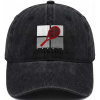 Tennis Obsession Washed Cotton Baseball Cap Vintage Sports Lover Gift