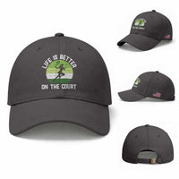 Life Is Better On The Court Baseball Cap Vintage Retro Tennis Girl Gift