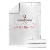 Just One More Set Throw Blanket Funny Tennis Player Gift For Women - Wonder Print Shop