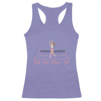 Just One More Set Racerback Tank Top Funny Tennis Player Gift For Women - Wonder Print Shop