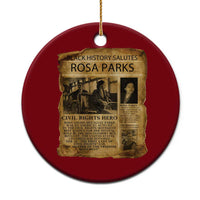 Rosa Parks Ceramic Ornament Female Empowerment History Gift