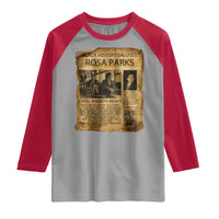 Rosa Parks Raglan Shirt Female Empowerment History Gift