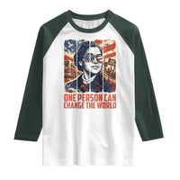 Rosa Parks Civil Rights Legacy Raglan Shirt One Person Can Change The World