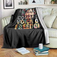Rosa Parks Throw Blanket Legacy Of Courage Voice Of Freedom