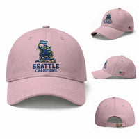 Funny Seattle Clobbers New England Baseball Cap Football Game Day