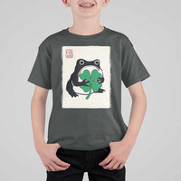 Grumpy Frog Japanese T Shirt For Kid St Patricks Day Gift