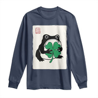 Grumpy Frog Japanese Long Sleeve Shirt St Patricks Day Gift