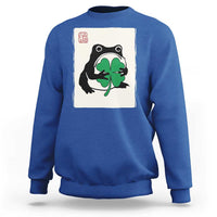 Grumpy Frog Japanese Sweatshirt St Patricks Day Gift