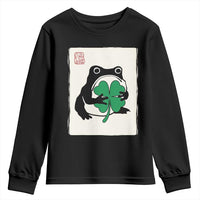 Grumpy Frog Japanese Youth Sweatshirt St Patricks Day Gift