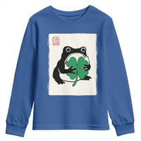 Grumpy Frog Japanese Youth Sweatshirt St Patricks Day Gift