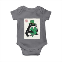 Vintage Japanese Grumpy Frog Baby Onesie Lucky St Paddys Day