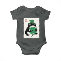 Vintage Japanese Grumpy Frog Baby Onesie Lucky St Paddys Day