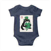Vintage Japanese Grumpy Frog Baby Onesie Lucky St Paddys Day