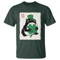 Vintage Japanese Grumpy Frog T Shirt Lucky St Paddys Day