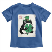 Vintage Japanese Grumpy Frog Toddler T Shirt Lucky St Paddys Day