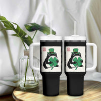 Vintage Japanese Grumpy Frog Tumbler With Handle Lucky St Paddys Day
