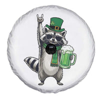 Funny Raccoon Rock On Spare Tire Cover St Patricks Day Gift