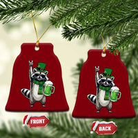 Funny Raccoon Rock On Ceramic Ornament St Patricks Day Gift
