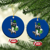 Funny Raccoon Rock On Ceramic Ornament St Patricks Day Gift