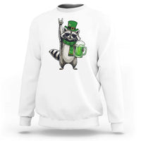 Funny Raccoon Rock On Sweatshirt St Patricks Day Gift