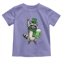Funny Raccoon Rock On Toddler T Shirt St Patricks Day Gift