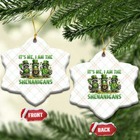 I Am The Shenanigans Ceramic Ornament Funny Irish Raccoon St Patricks Day