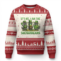 I Am The Shenanigans Ugly Christmas Sweater Funny Irish Raccoon St Patricks Day