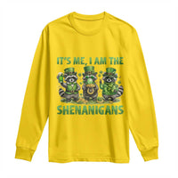 I Am The Shenanigans Long Sleeve Shirt Funny Irish Raccoon St Patricks Day