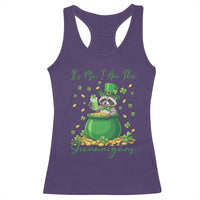 I Am The Shenanigans Racerback Tank Top Funny Irish Raccoon